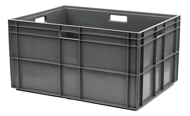 Image Of 9313005 - Euro Container 800x600x412 - Solid, ribbed outside base, no DH