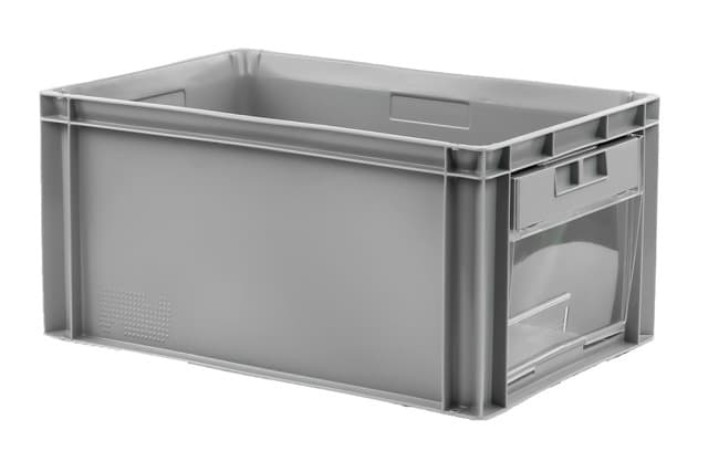 Image Of 2366851 - Euro Container 600x400x300 - Solid, CH, included drop door on the short side