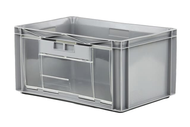 Image Of 2366857 - Euro Container 600x400x300 - Solid, CH, including drop door on the long side