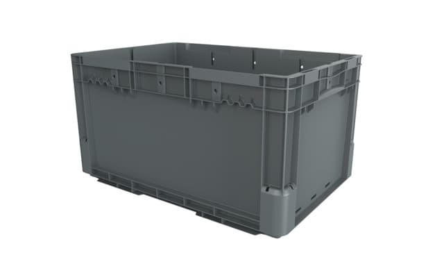 7804001 - SASI Bin 600x400x320 - Solid, CH, noise reduction base, drain holes, with bumper, including divider slots
