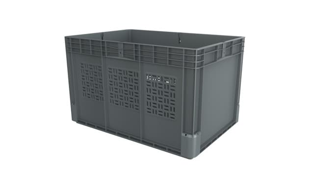 Image Of 7997303 - SASI Bin 650x450x400 - Perforated long sides, CH, ribbed base inside