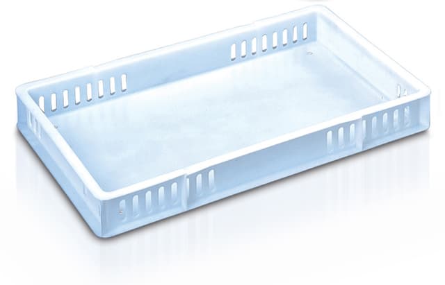 9743006 - Confectionery Tray 762x457x92 - Perforated walls, solid base, no handgrips